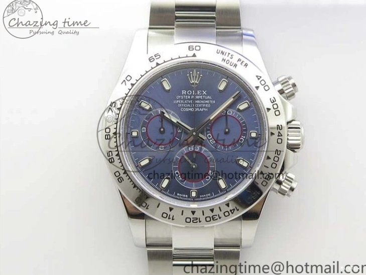 MiroTime 0328 Daytona 116509 SS Noob 1:1 Best Edition 904L SS Case and Bracelet Blue Dial SA4130 V AllSeason 3180